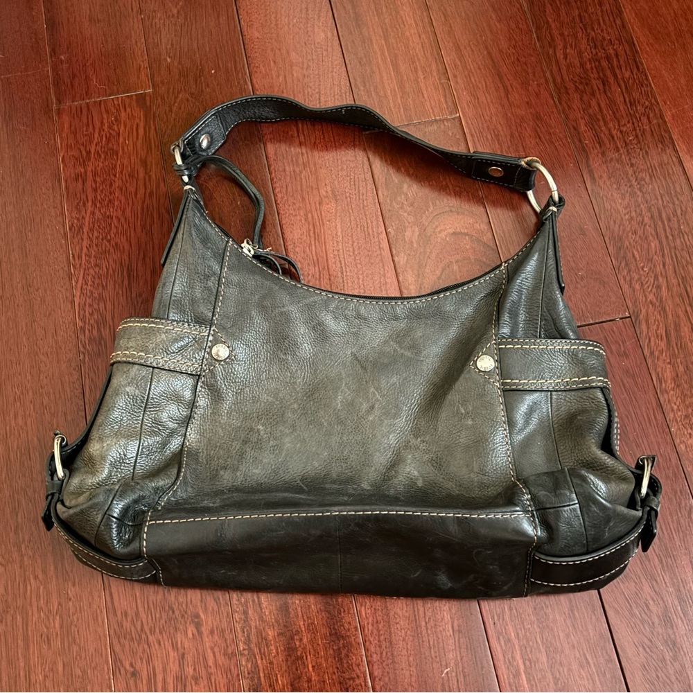 fossil leather purse hand bag